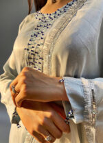 Sea Blue Farshi Shalwar Kameez Set - Image 2