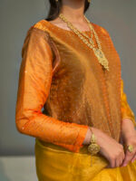 Organge and Brown Double Shade  Mukesh Work Dress - Image 4