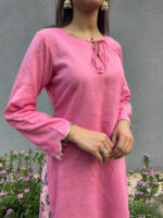 Pink Farshi Shalwar Kameez - Image 3