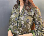 Bottle Green Farshi Shalwar Kameez. - Image 3