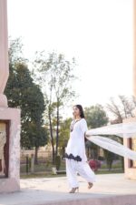 Black & White Farshi Shalwar Kameez Set. - Image 3