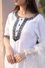 Black & White Farshi Shalwar Kameez Set. - Image 5
